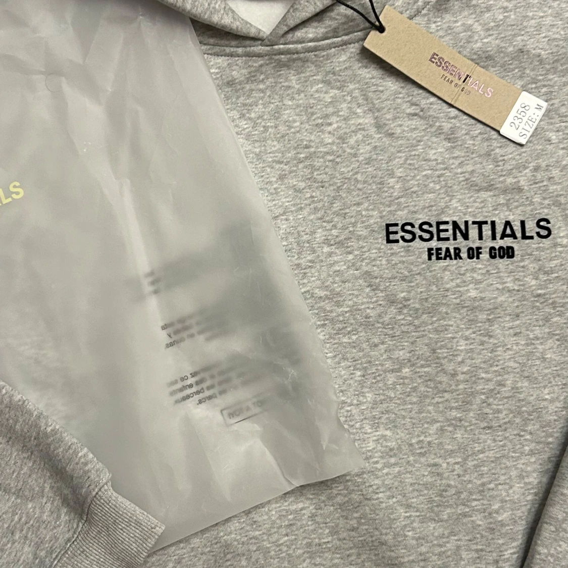 Grå Essentials Fear of God hoodie - 1