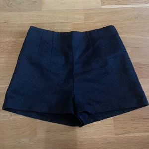 Svarta högmidjade shorts BCBG Generation - Svarta shorts från BCBG Generation i storlek 2. De är högmidjade med en stilren, lite strukturerad yta och har en klassisk, rak passform. Materialet är polyester och de stängs med dragkedja där bak.
