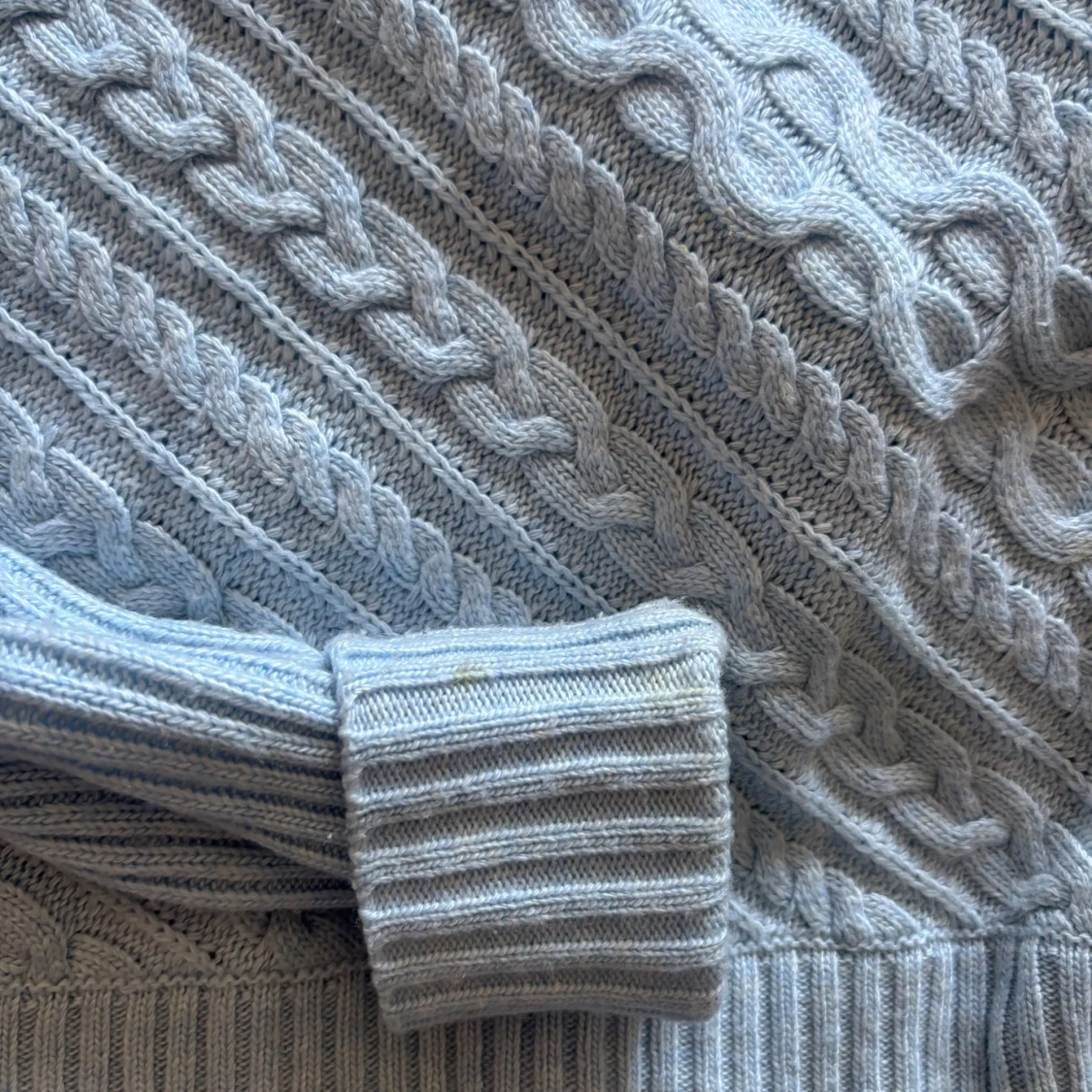 Ljusblå stickad tröja Hampton Republic - 4