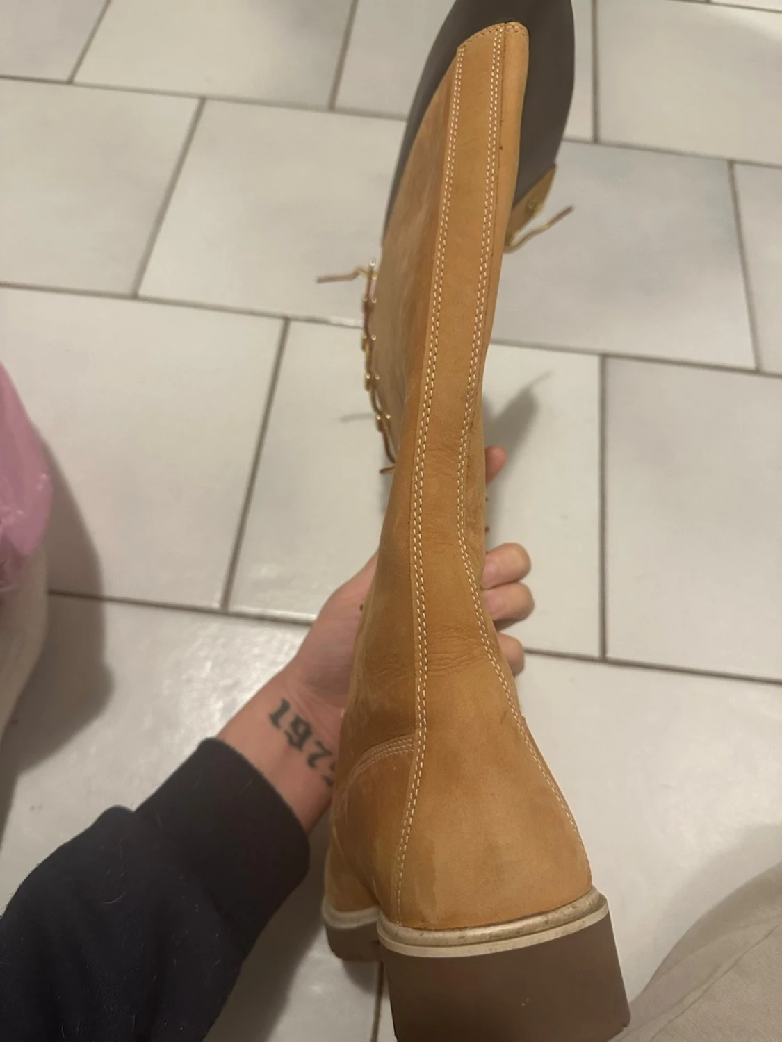 Timberland höga snörade boots mocka - 2