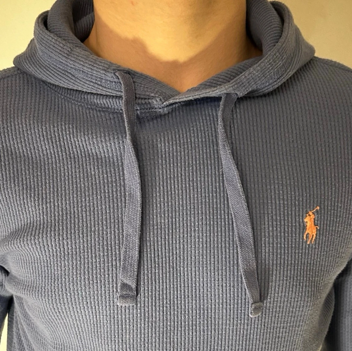 RALPH LAUREN HOODIE LJUSBLÅ EXTREMT FINT SKICK - 1