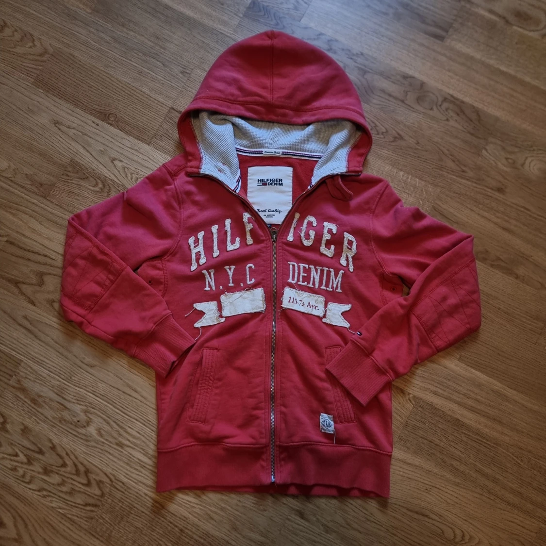 Hilfiger hoodie med dragkedja