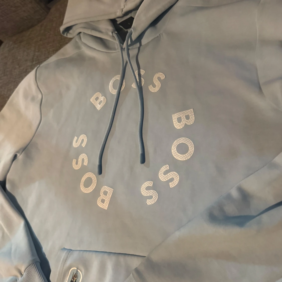 Ljusblå Hugo boss hoodie (Soody2) - 2