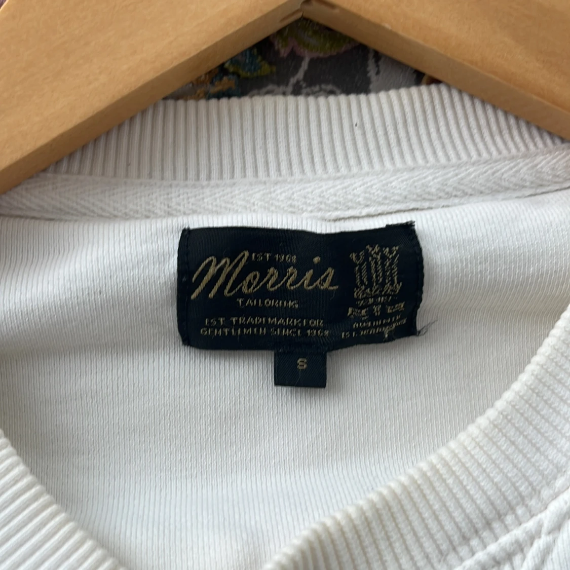 Vit sweatshirt från Morris med tryck - 3