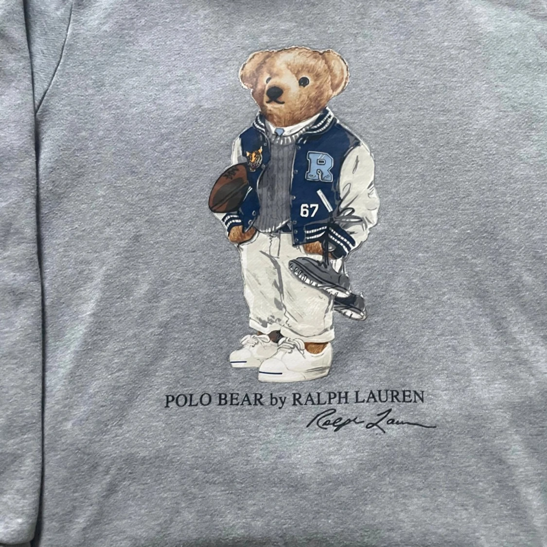 Grå hoodie Polo Bear Ralph Lauren - 3