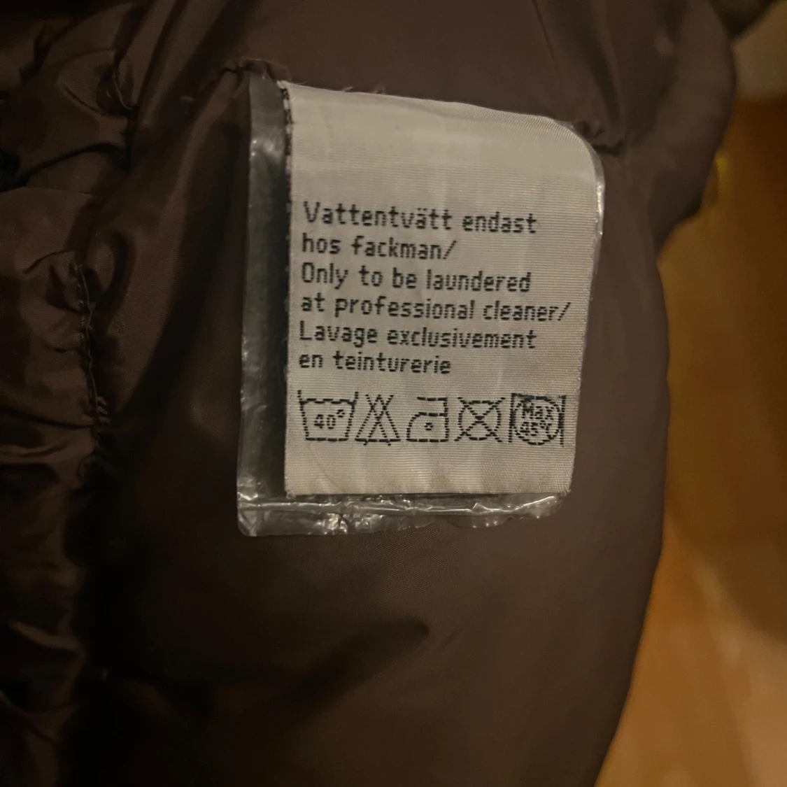 Brun dunjacka från Fjällräven XXS - 3