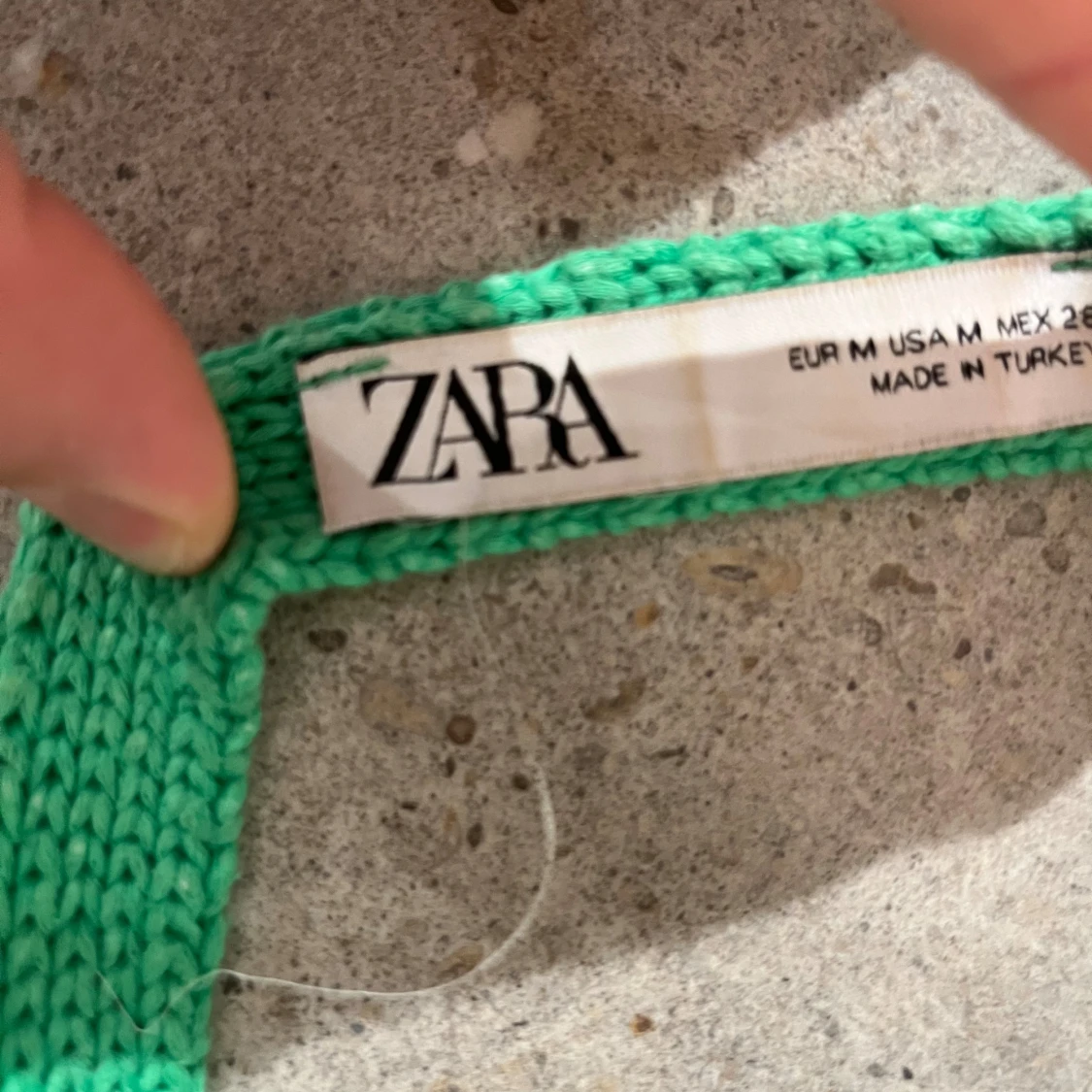 Randig stickad linnetopp från Zara - 2