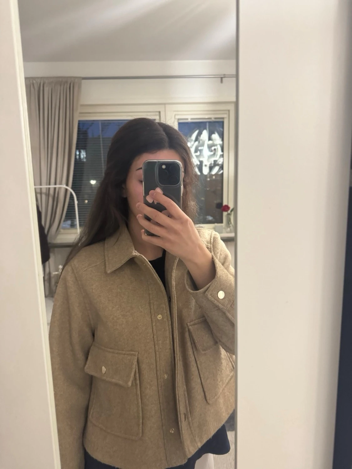 Beige jacka från ZARA  - 3