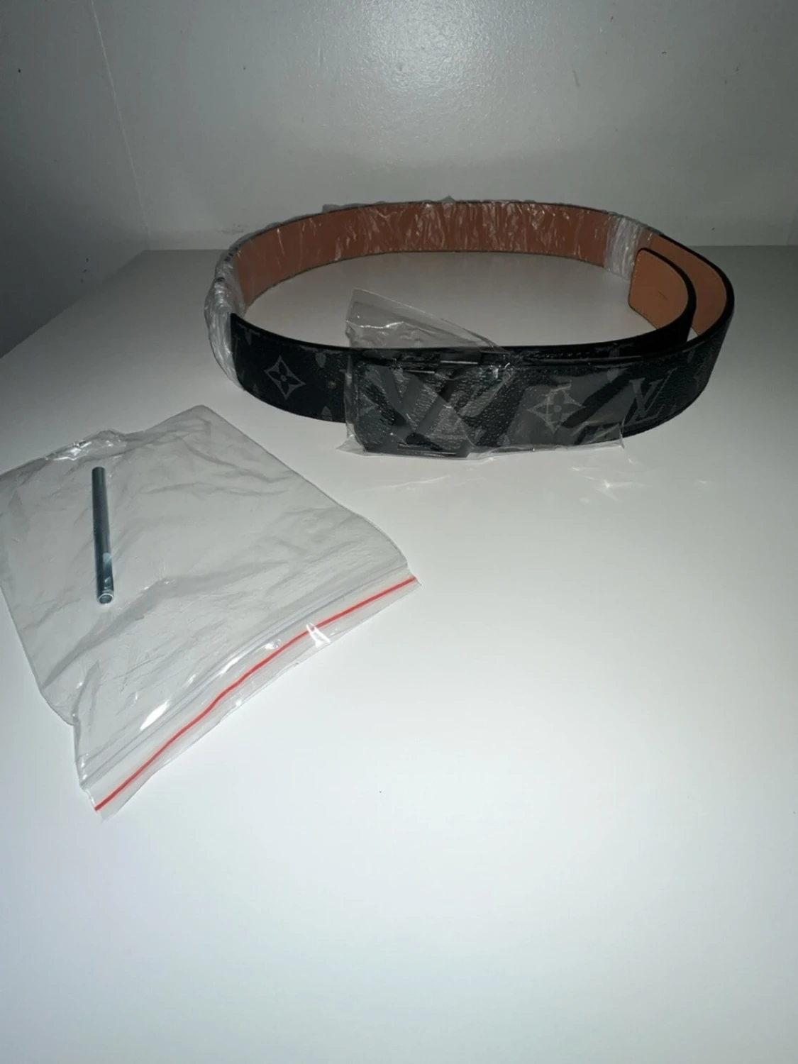 Svart Louis Vuitto bälte - 2