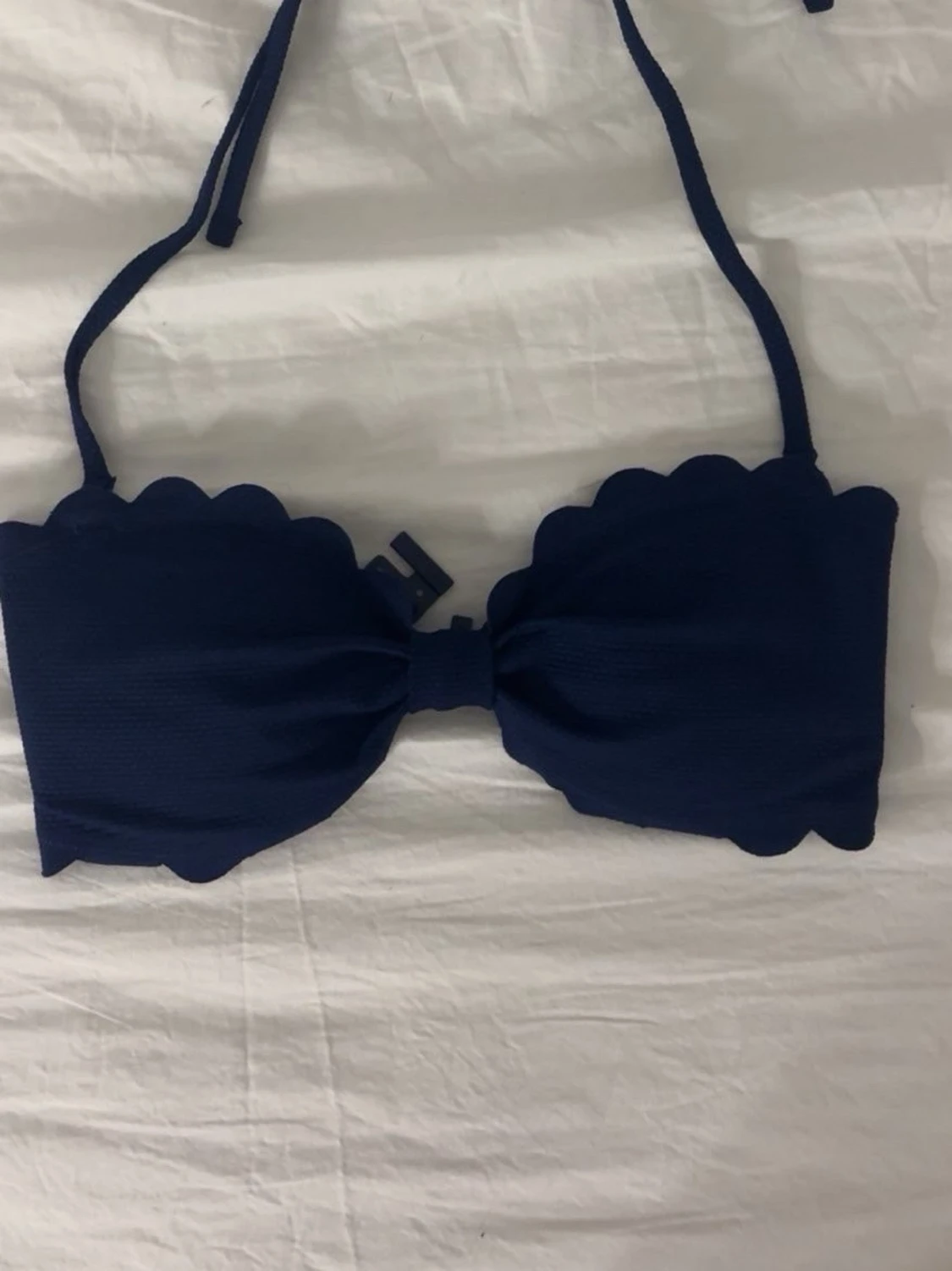 Mörkblå bandeau bikiniöverdel