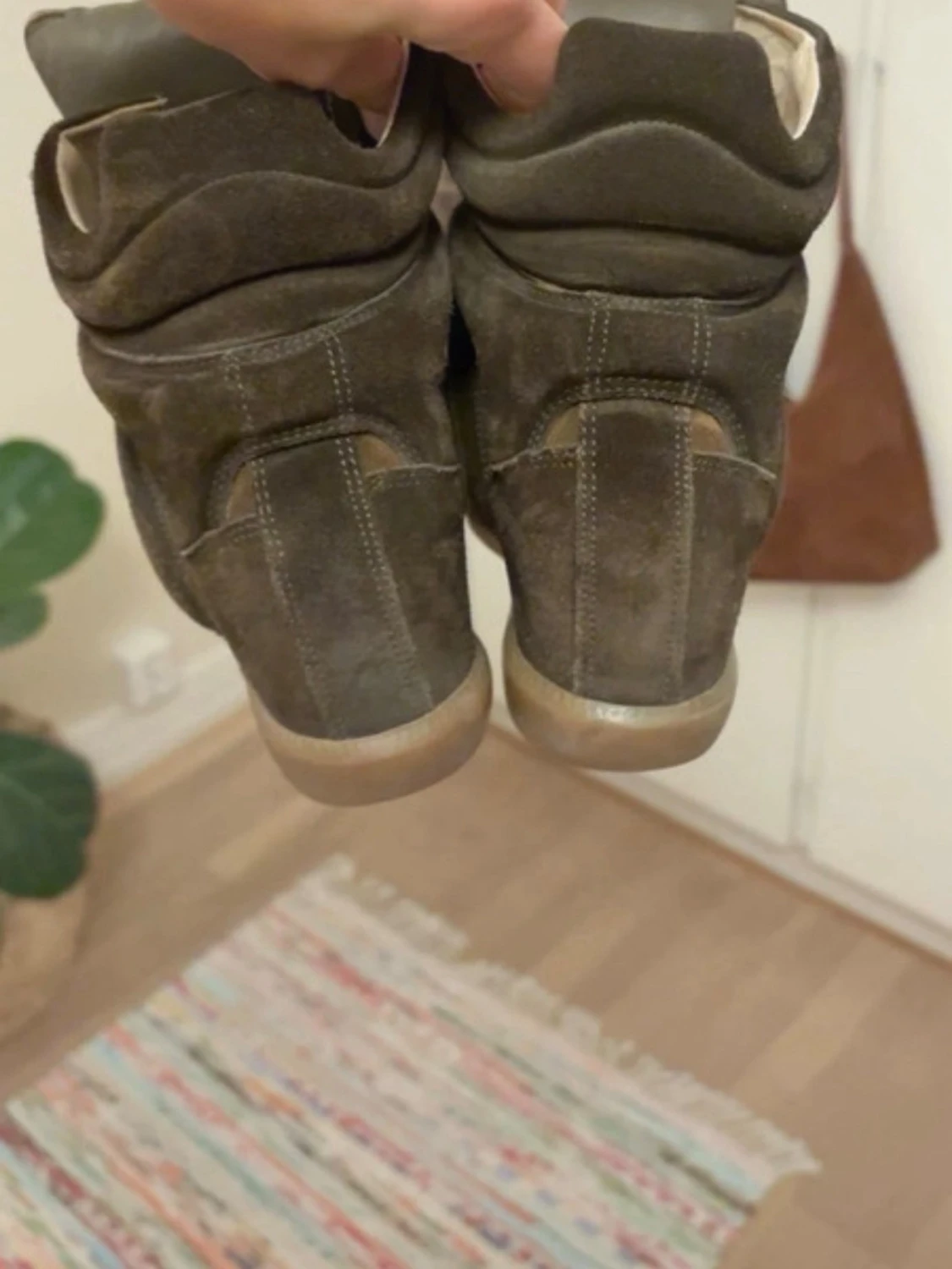 Isabel Marant wedge sneakers mocka - 4