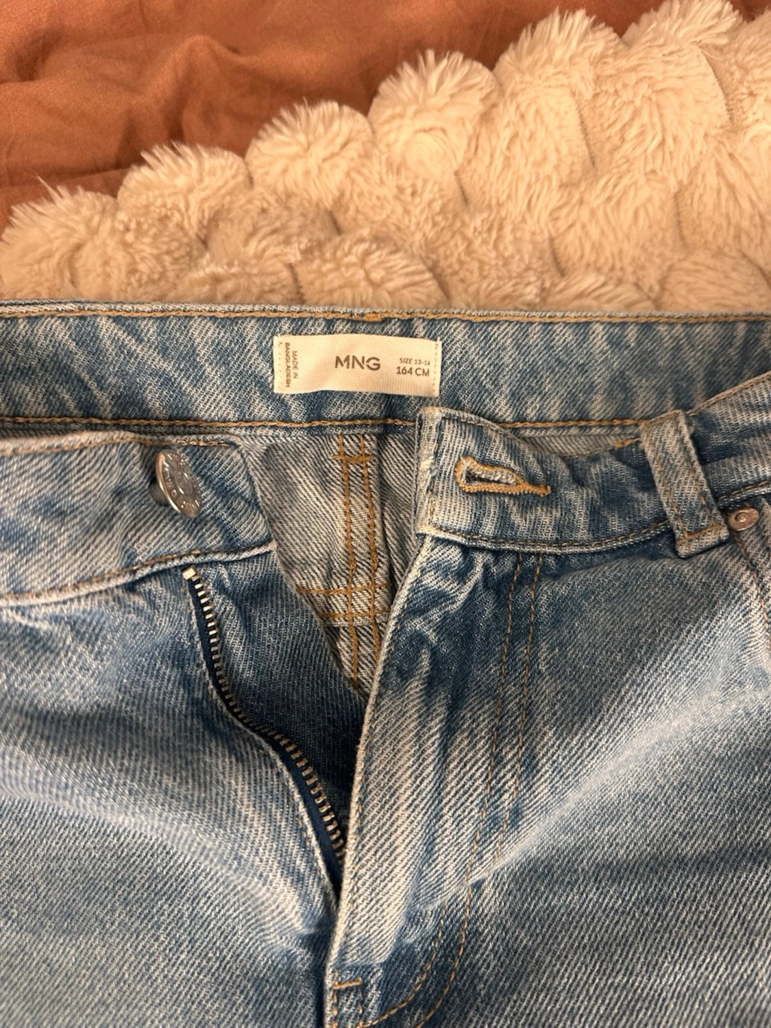 Blå jeanskjol från MANGO - 1