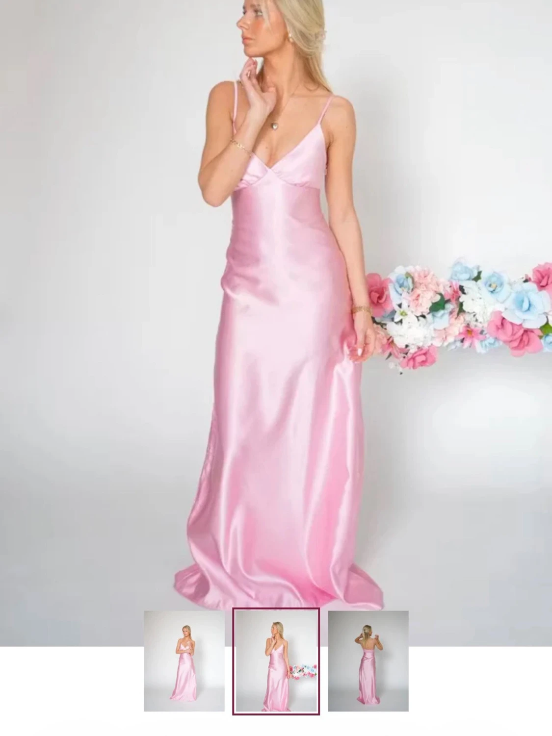 Ljusrosa balklänning - 2