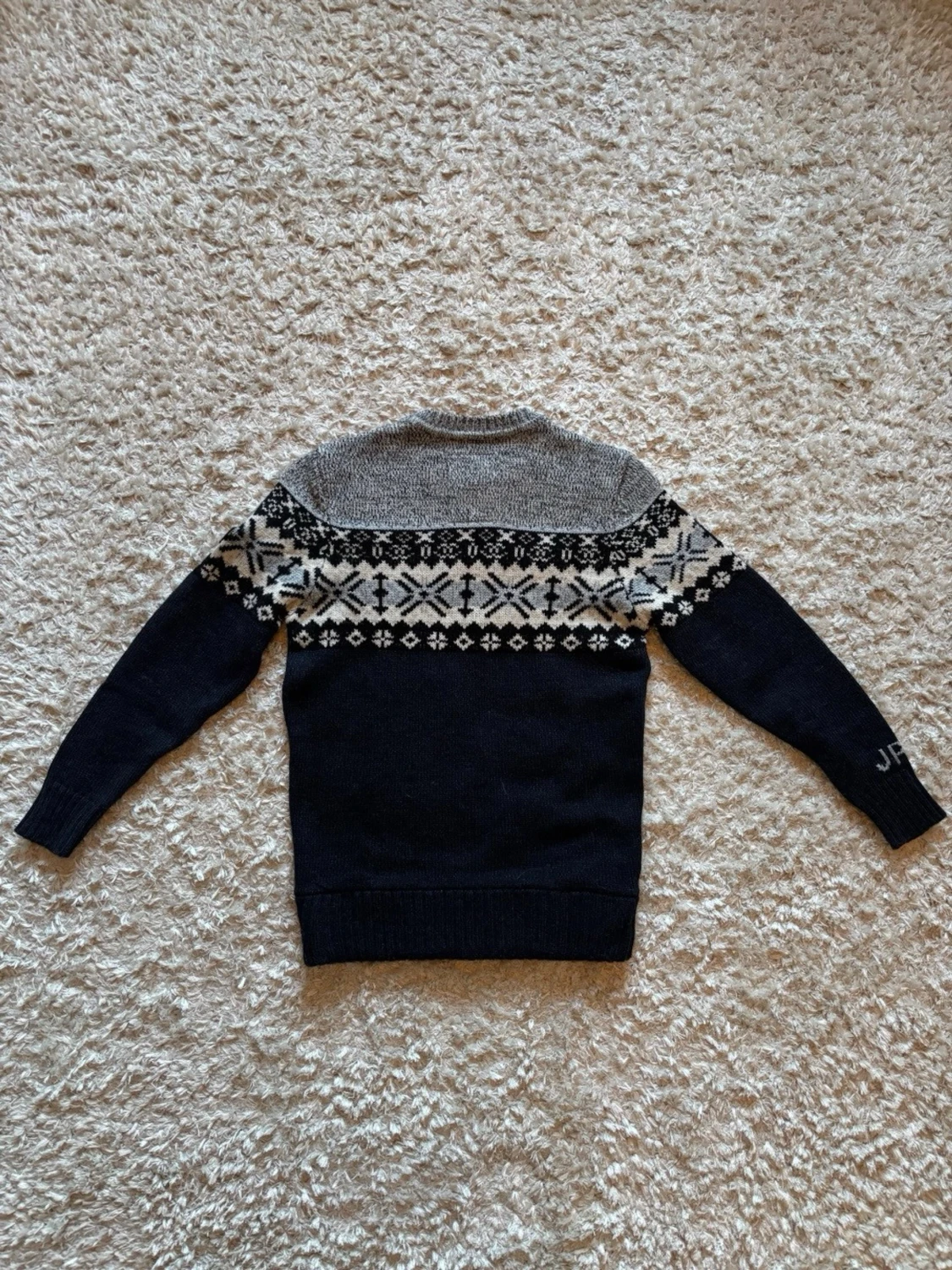 Marinblå stickad tröja från superdry - 4