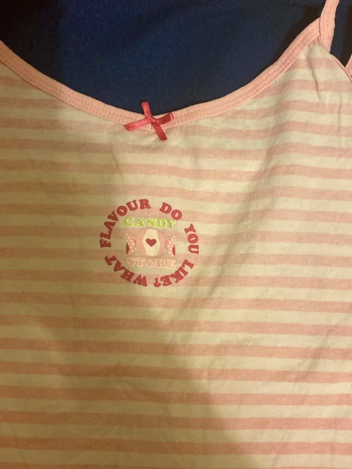 Ljusrosa pyjamas linne och shorts  - 2