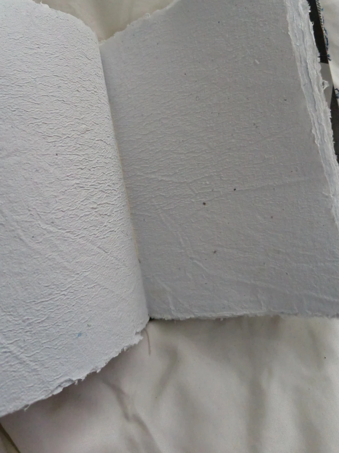 Handgjord anteckningsbok med jeansomslag - 1