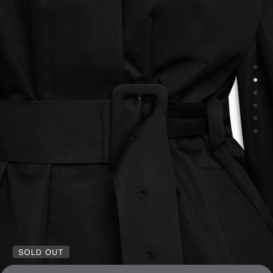 Svart trenchcoat med bälte från KHY,Kylie Jenner  SLUTSÅLD FAVORIT!! - 1