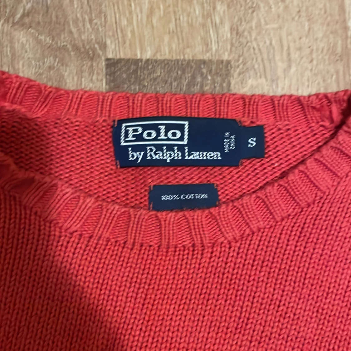 Röd stickad tröja från Polo Ralph Lauren - 1