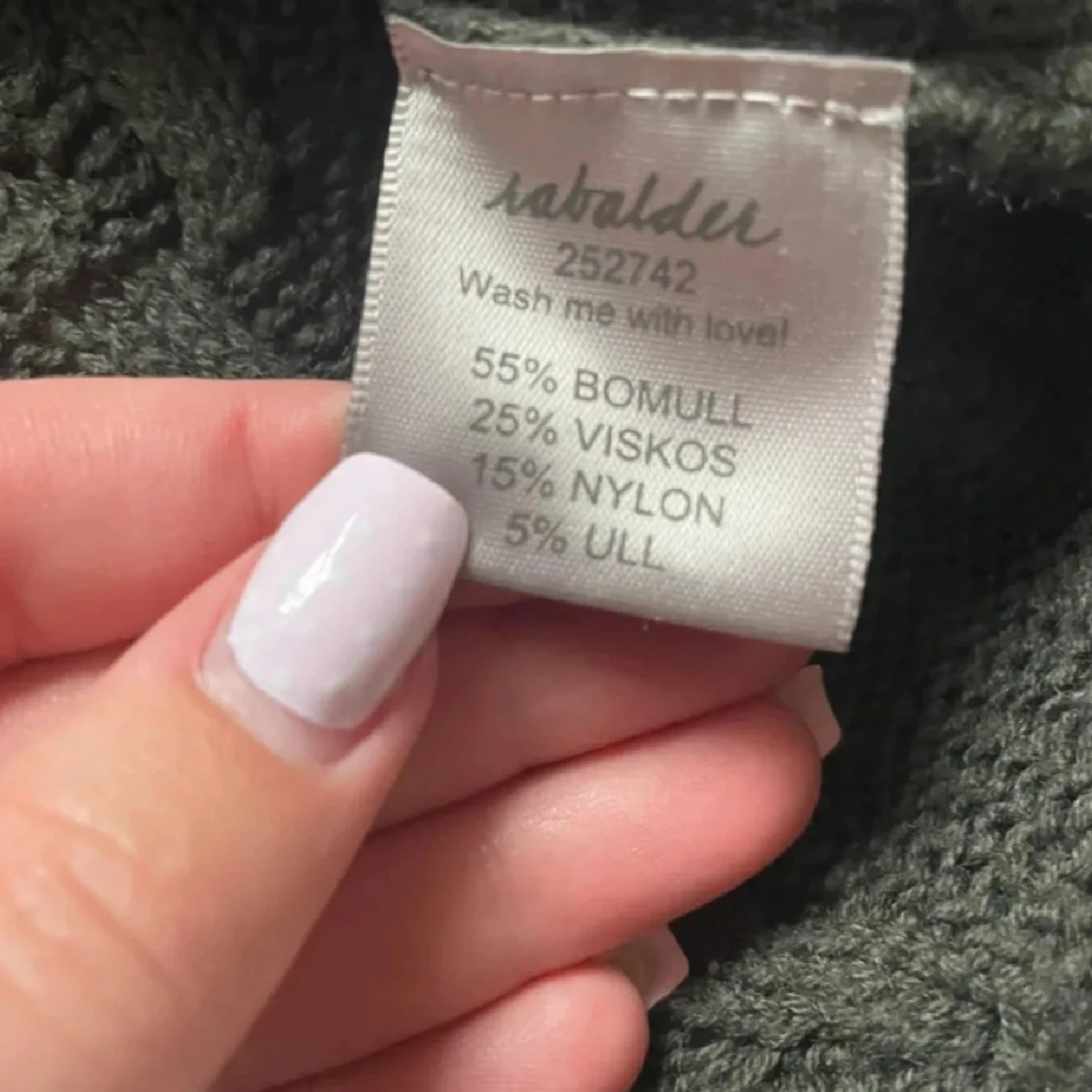 Mörkgrå omlottopp från Rabalder - 4