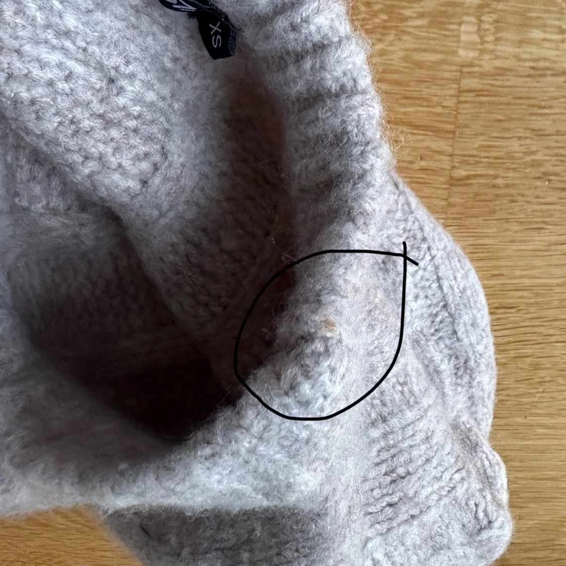 Beige stickad tröja - 4