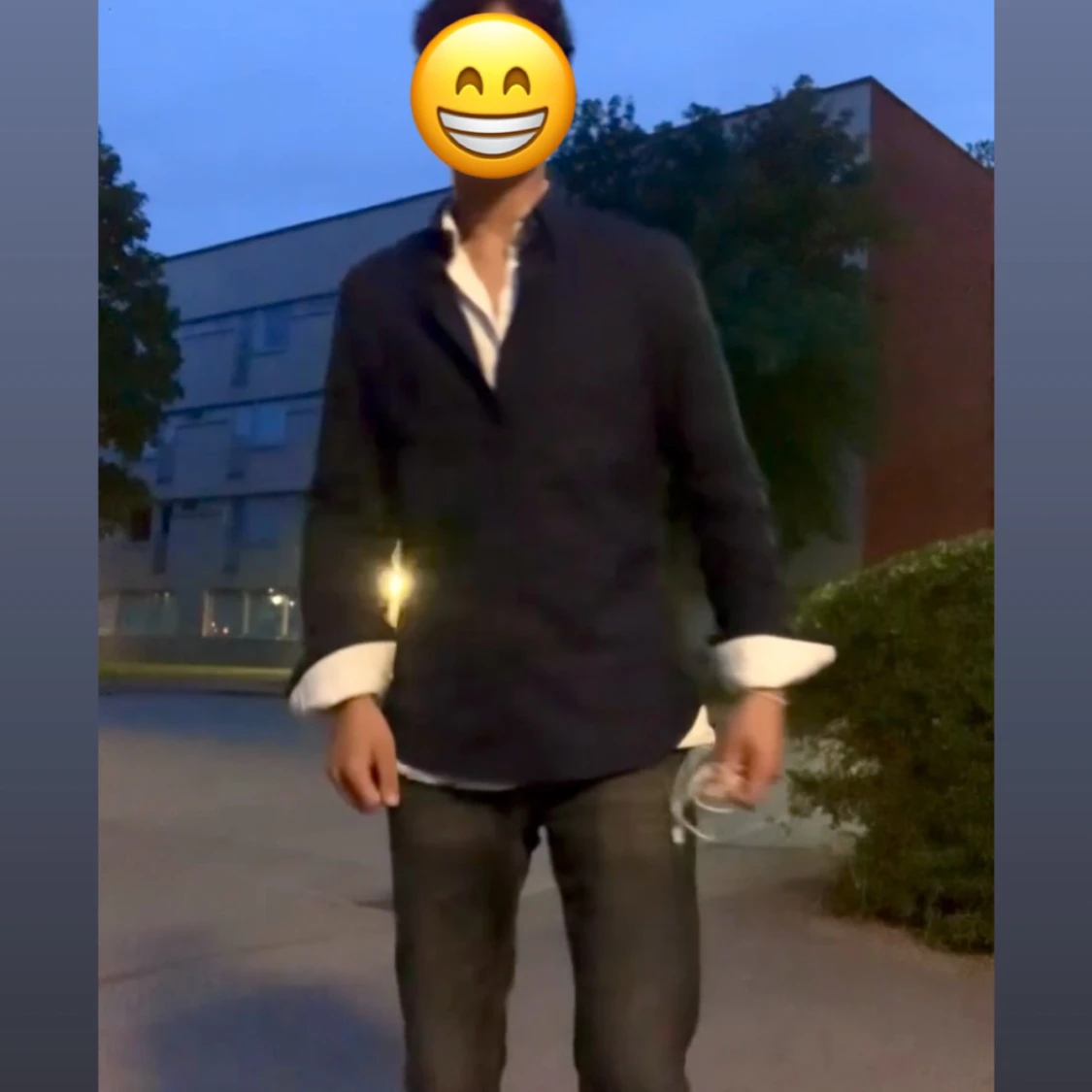 Mörkblå Overshirt/skjorta Dressmann  - 1