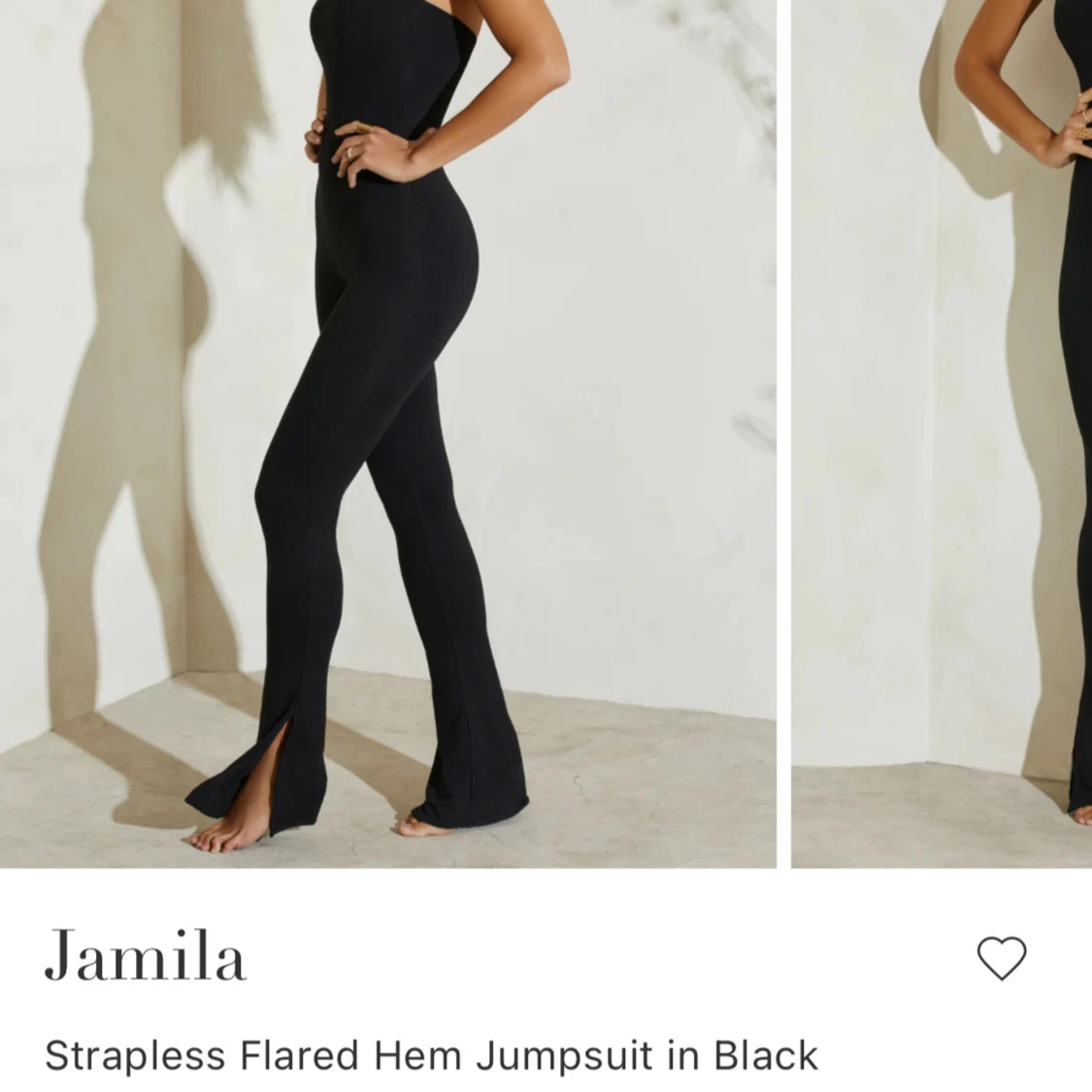 Svart strapless jumpsuit från ohpolly - 2