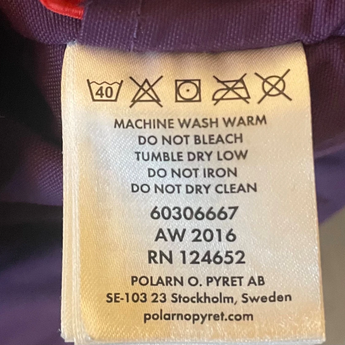 Lila vinterjacka Polarn O. Pyret 134 - 3