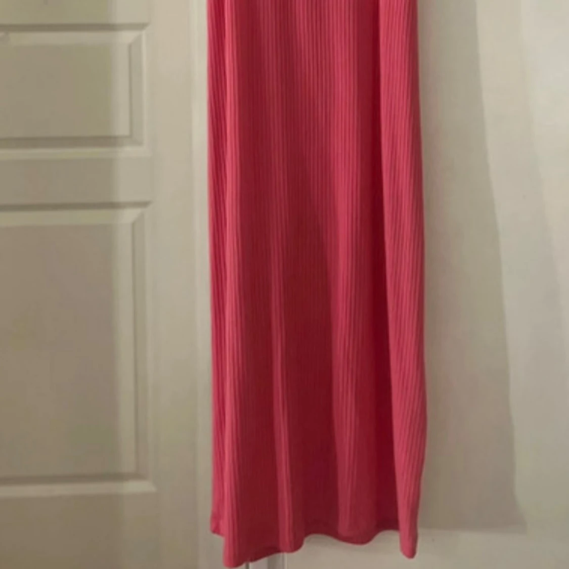 Rosa ribbad långklänning Kappahl - 1