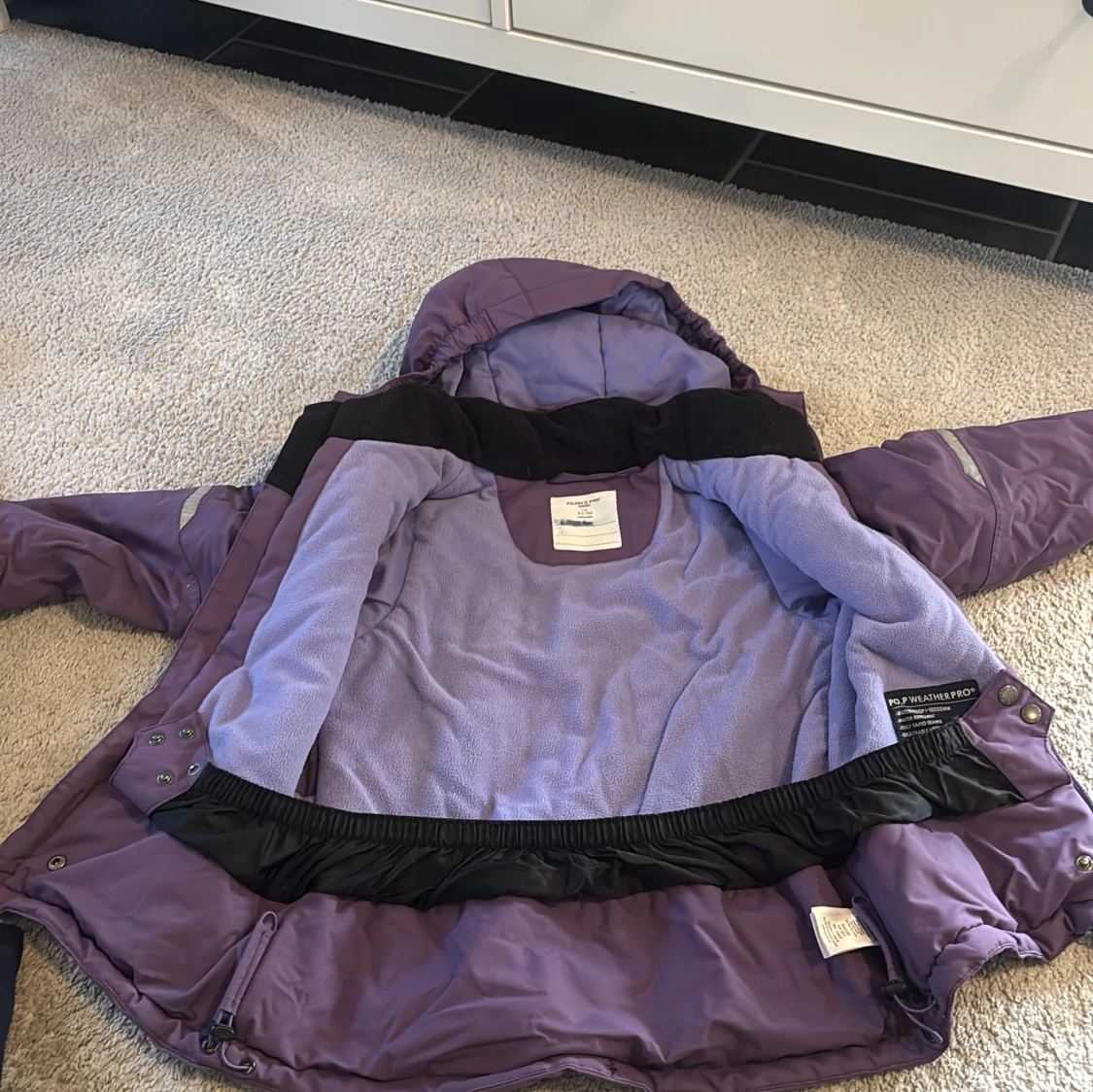 Lila vinterjacka från Polarn O. Pyret - 2