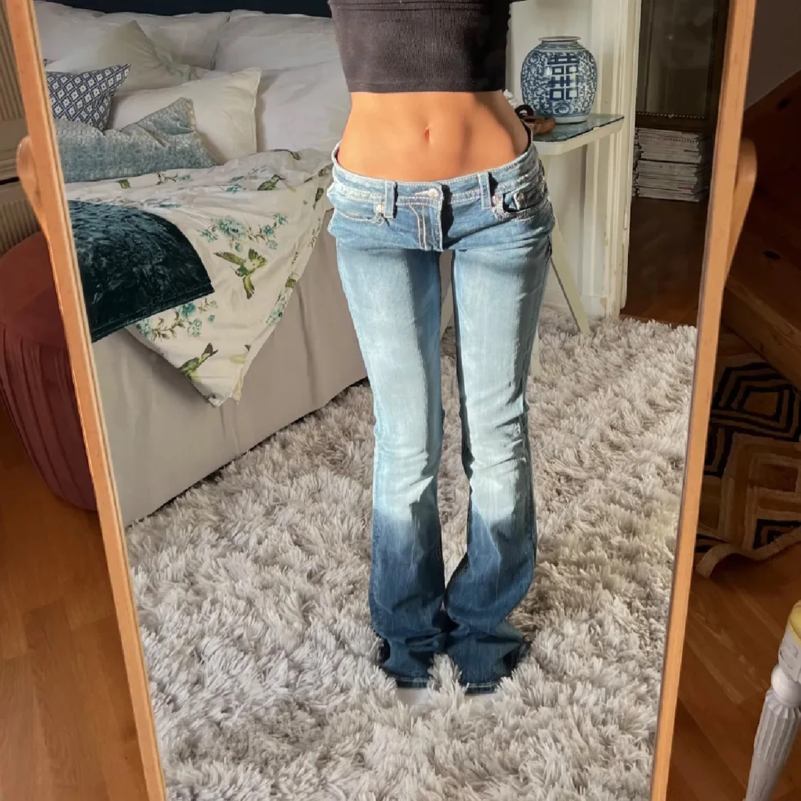 Lågmidjade jeans