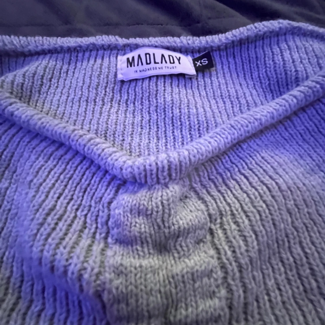 Ljusgrå stickad tröja från Madlady XS