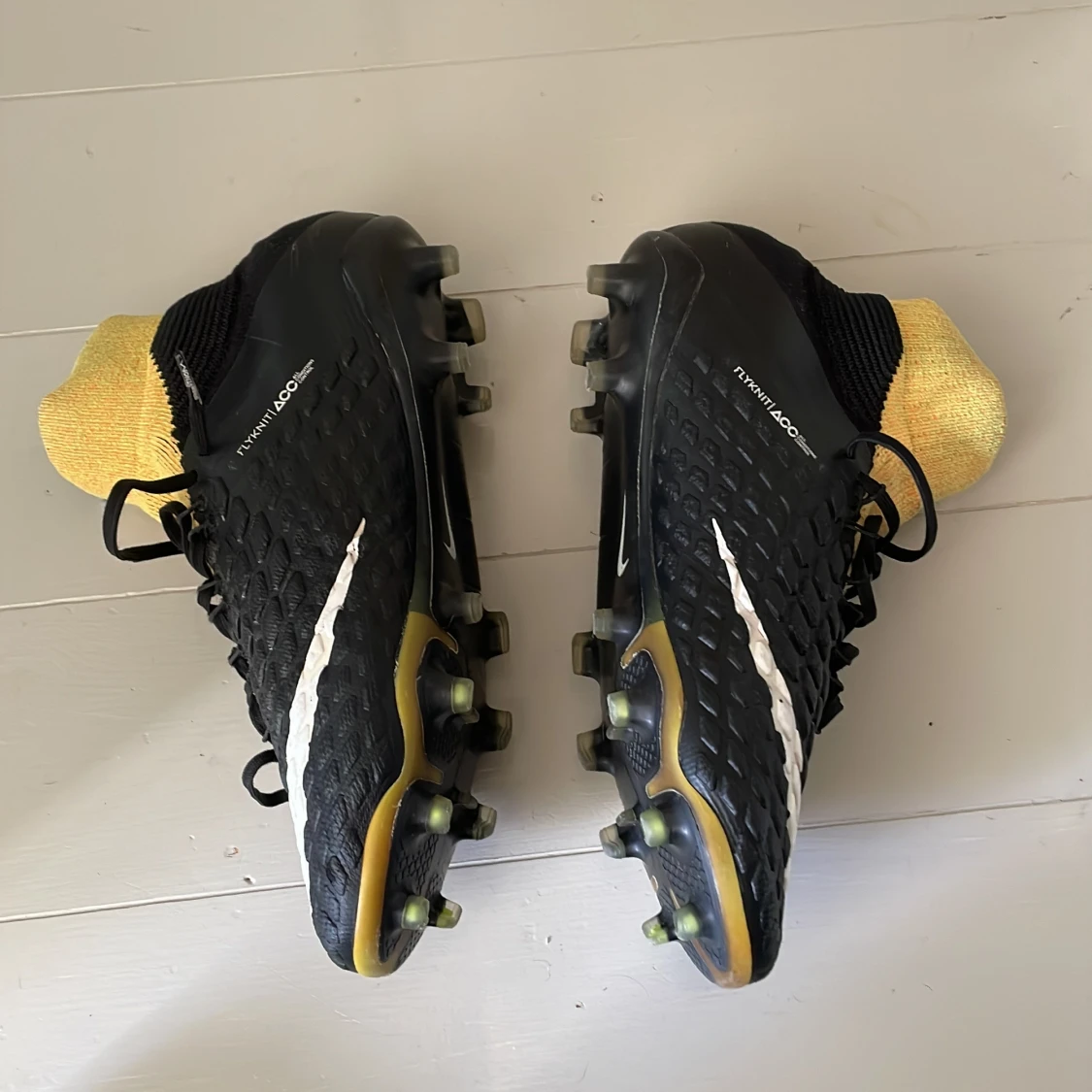 Nike Hypervenom fotbollsskor svart/gul - 3