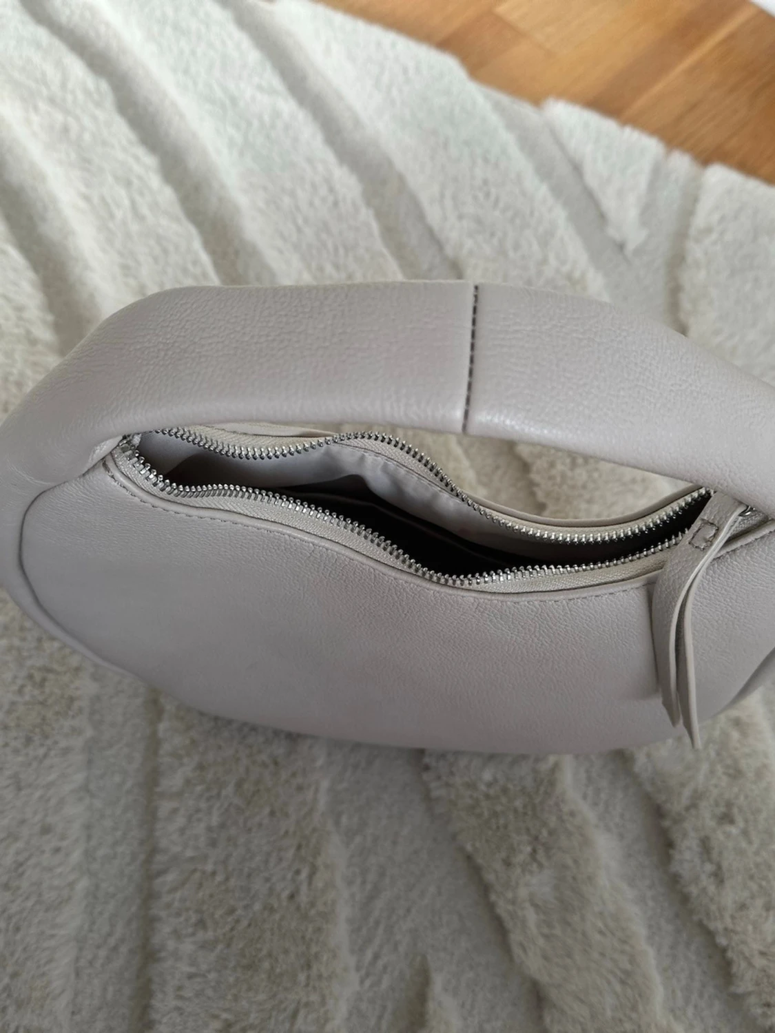 Beige axelväska  - 5