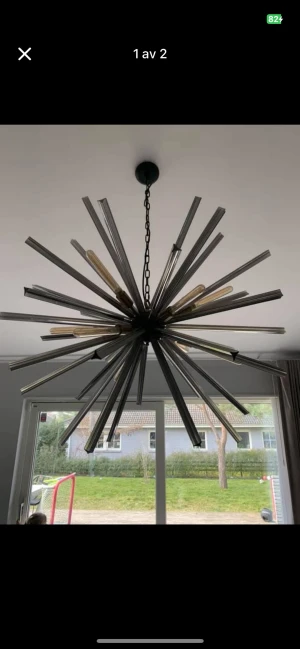 Takkrona Equalizer - Takkrona Equalizer L ifrån Eichholtz inköpt på Gallina Design i Malmö 2017. Krom färgad.  Mått Ø100. Nypris 22.995kr