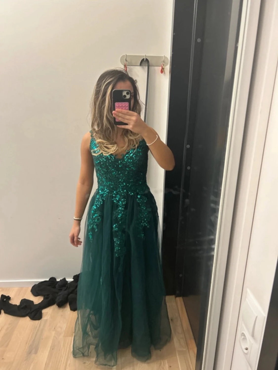 Mörkgrön Balklänning!!