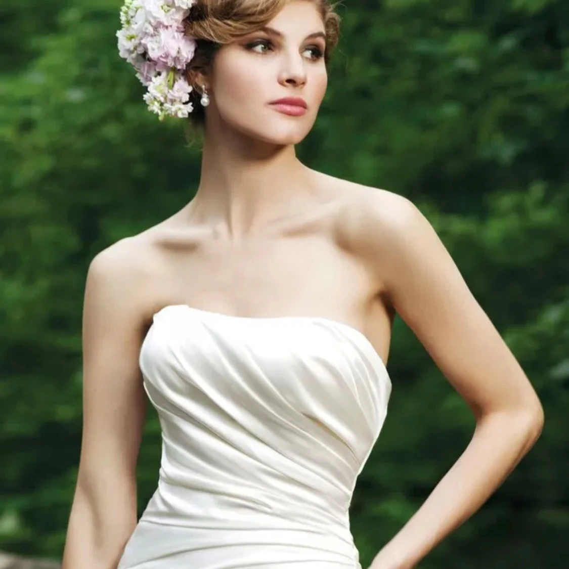 Champagnefärgad långklänning Sincerity - 1