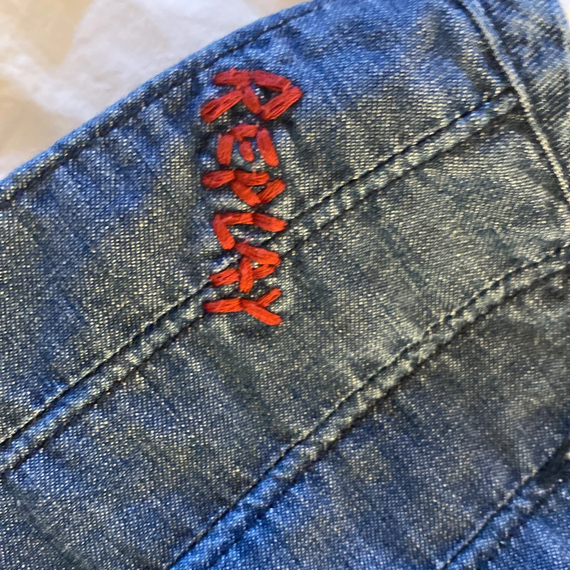 Jeanskjol med volang från Replay - 1