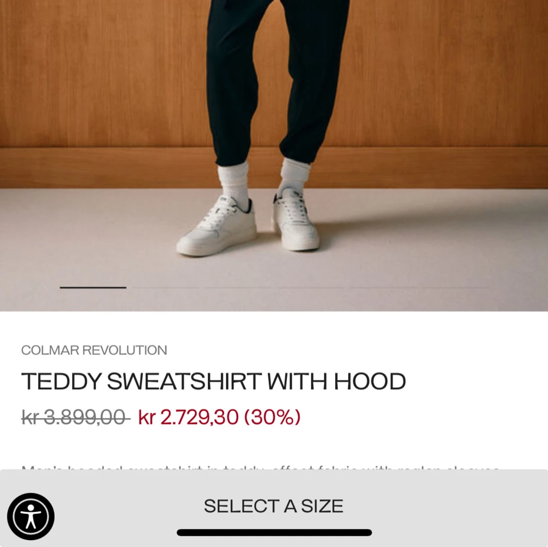 Svart fleece hoodie Colmar Revolution Medium - 4