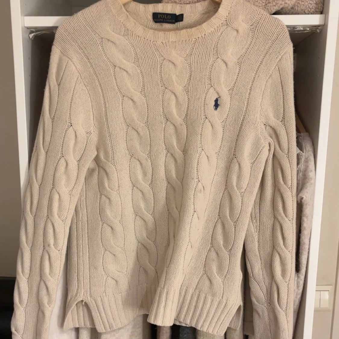 Beige kabelstickad tröja Polo Ralph Lauren - 1