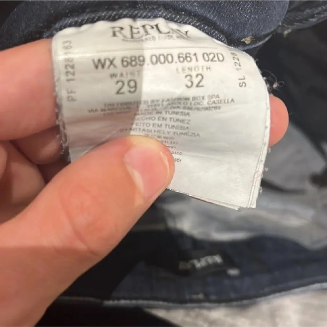 Mörkblå Replay jeans, midwaist, 29/32 pris inte hugget i sten. - 3