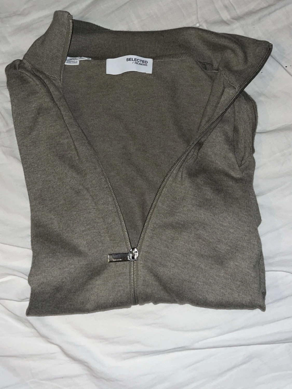 Grå ziptröja från Selected Homme - 2