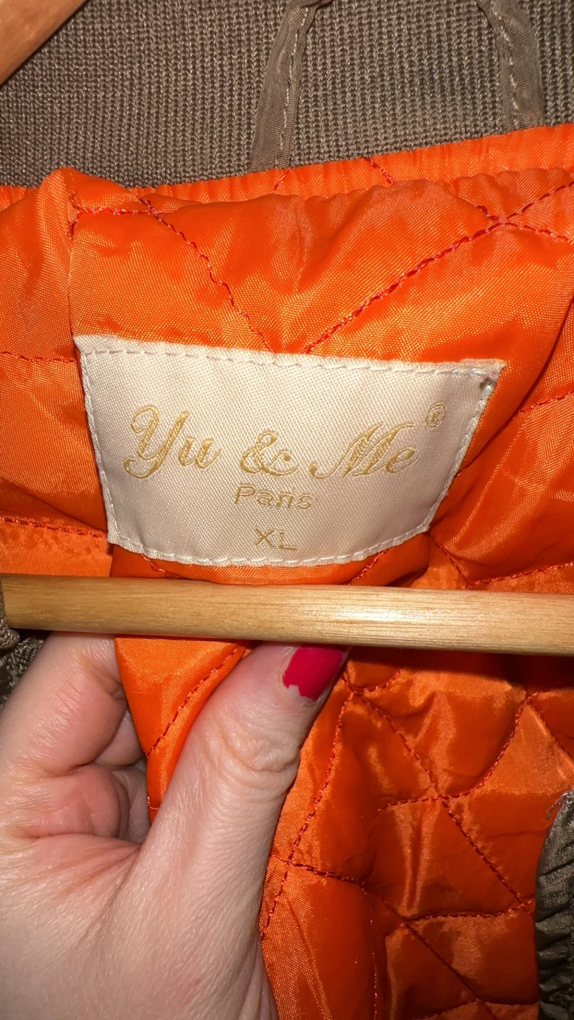 Bomberjacka med orange foder - 4