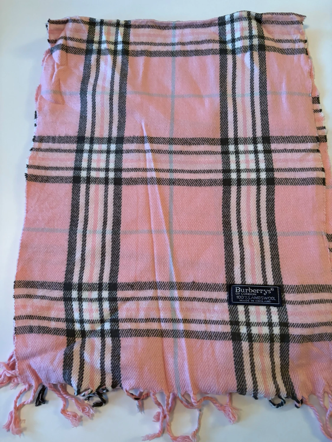 Rutig rosa halsduk från Burberrys - 1