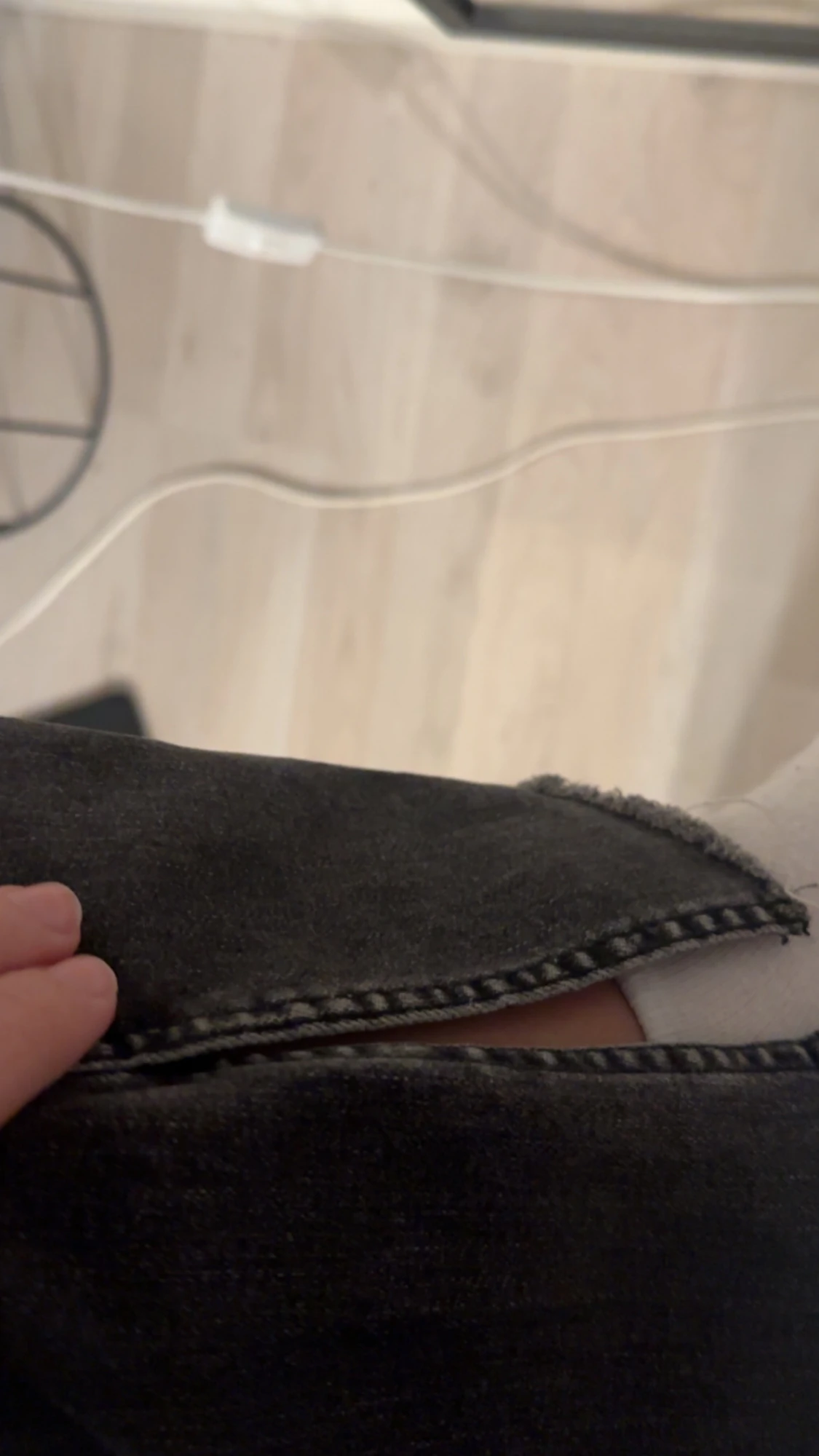 Mörkgråa bootcut jeans med slits - 2