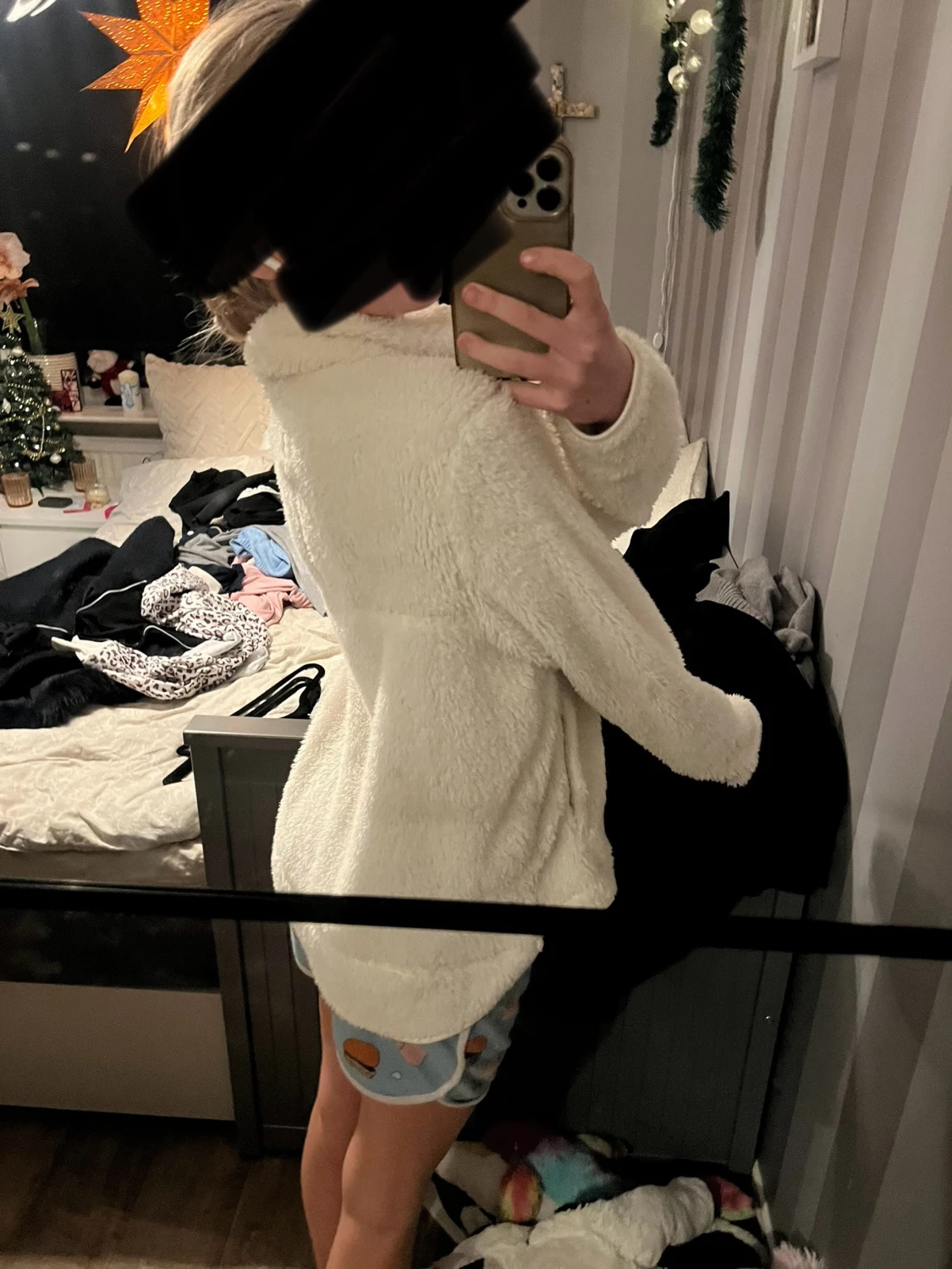 Vit teddyjacka från 157 - 1