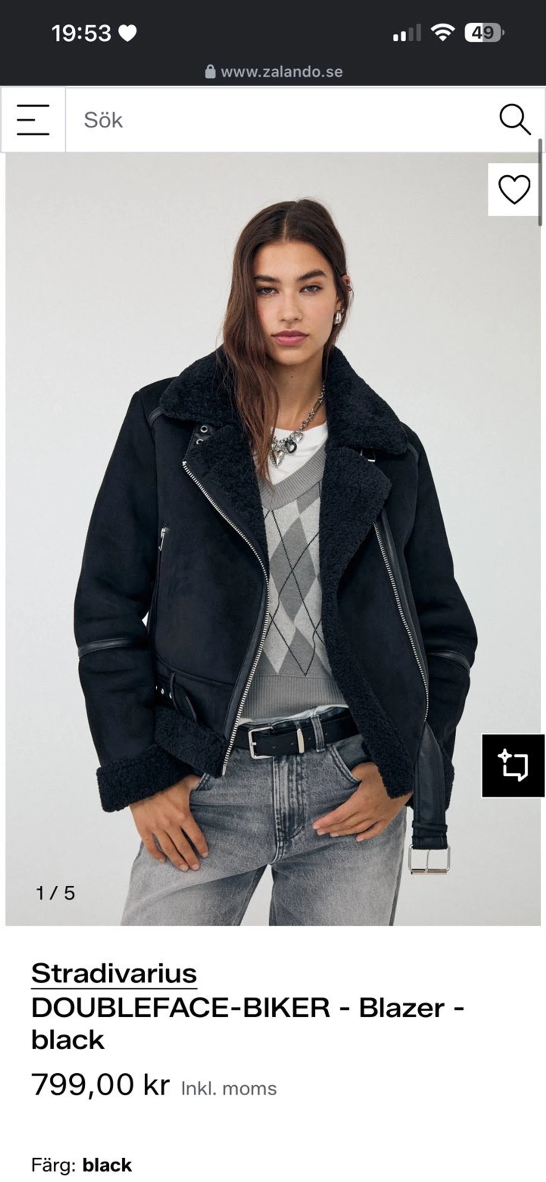 Svart jacka från Stradivarius - 2