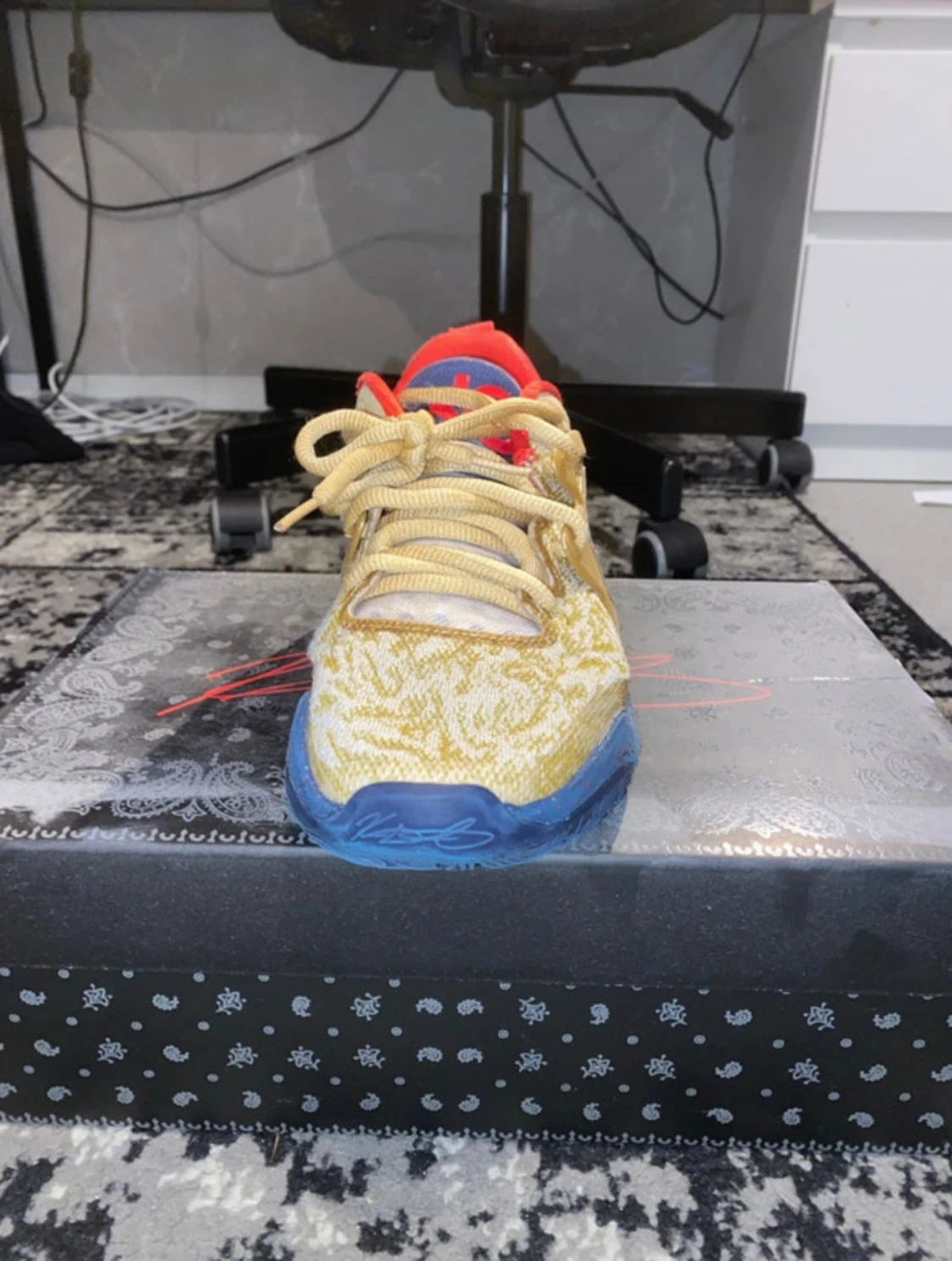 Nike KD 15 sneakers guld/blå/röd - 2