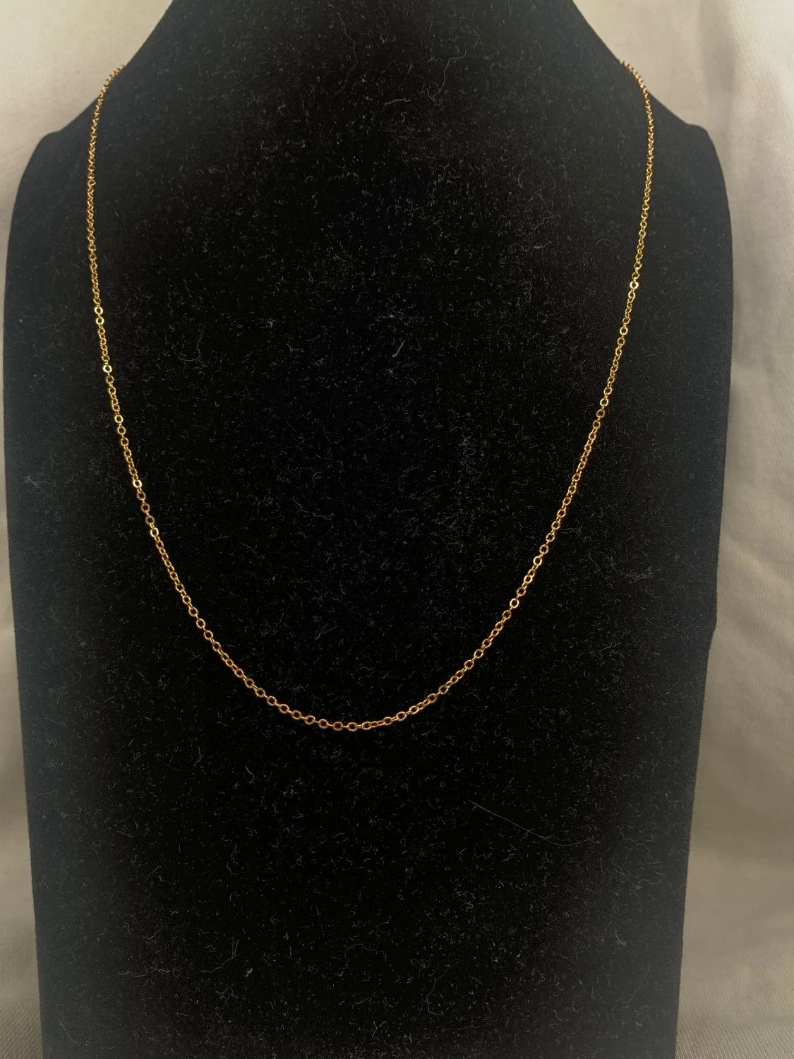 Guldpläterad kedja – 57,5 cm (2 mm) - 2