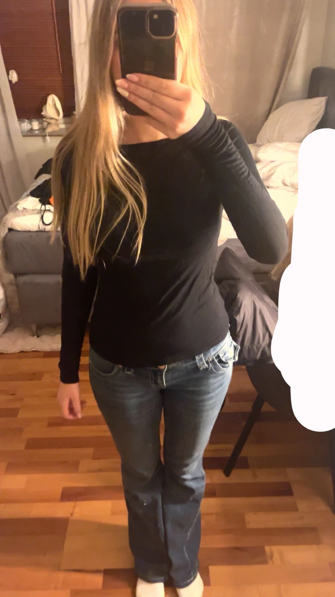 Svart långärmad topp från 157 XS