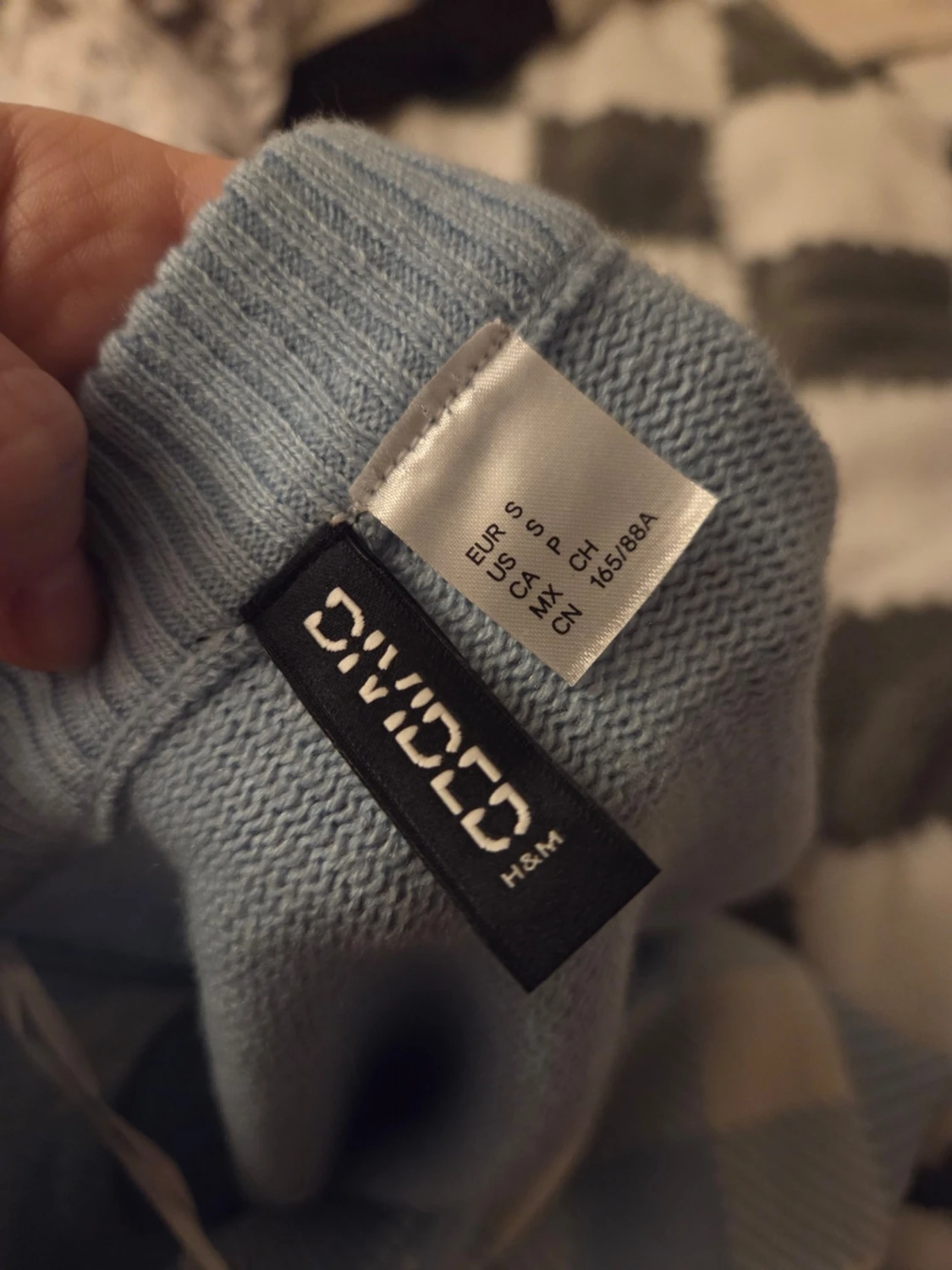 Blå rutig kofta från H&M Divided - 1